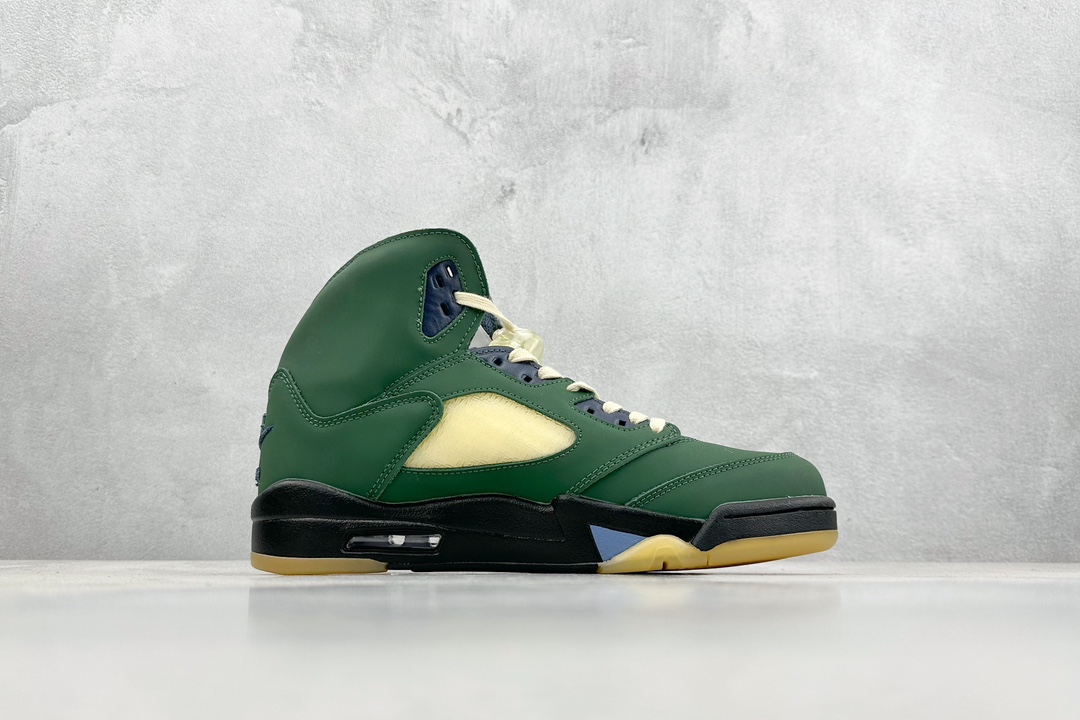 AirJordan5Retro复刻黑绿纯原大厂出品AirJordanAJ5Retro原楦原纸板原厂材料开