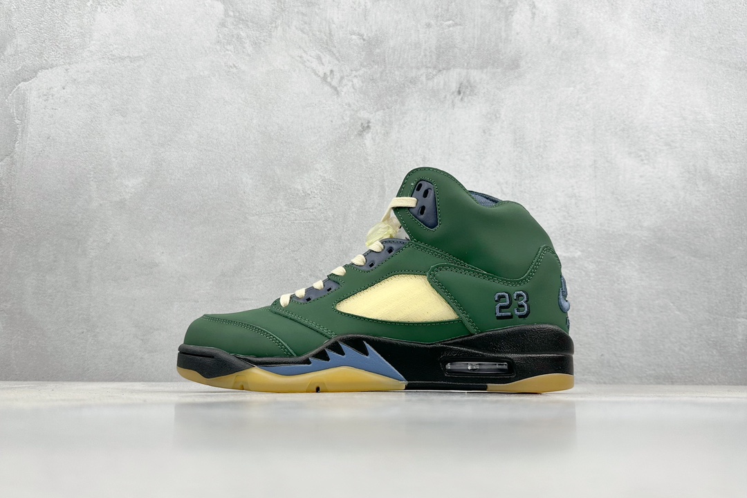 AirJordan5Retro复刻黑绿纯原大厂出品AirJordanAJ5Retro原楦原纸板原厂材料开