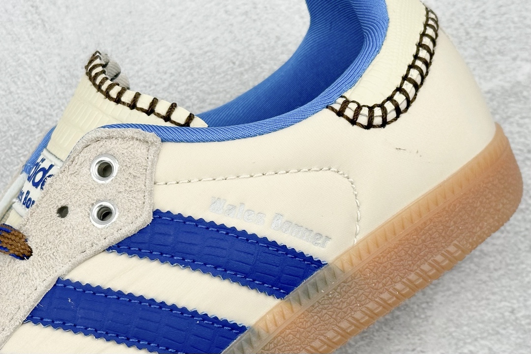 200  AD Originals GAZELLE INDOOR x Wales Bonner  联名复古低帮休闲运动慢跑鞋   IH7756