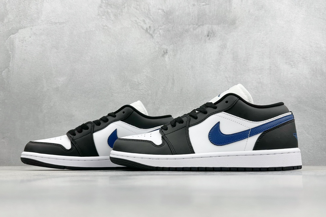 200 K版 Air Jordan 1 Low 黑灰蓝脚趾 AJ1乔1低帮休闲板鞋 DC0774-040