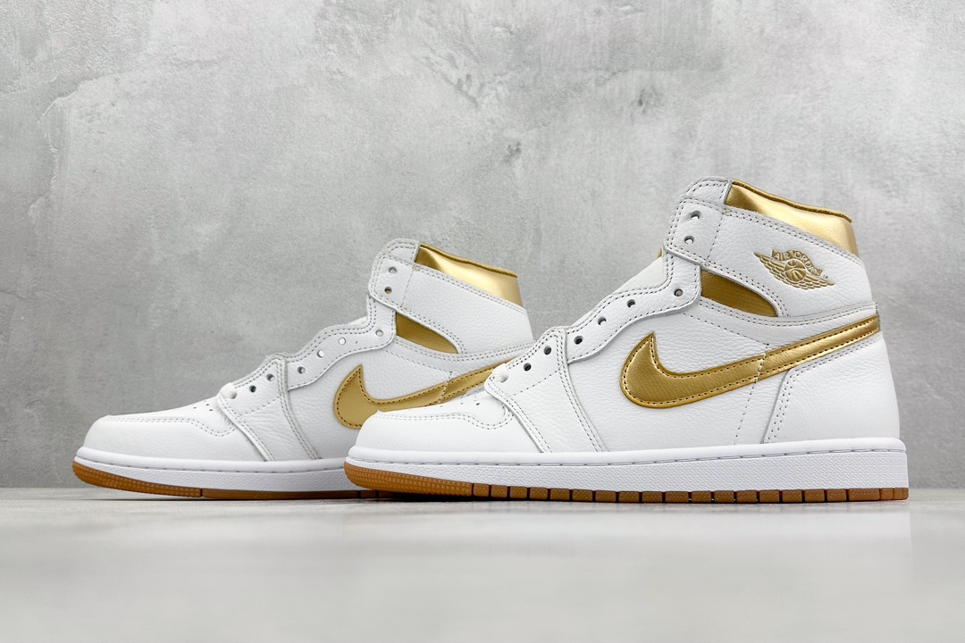 260 F版 Air Jordan 1 High OG ”Metallic Gold” AJ1 白金 高帮篮球鞋 FD2596-107