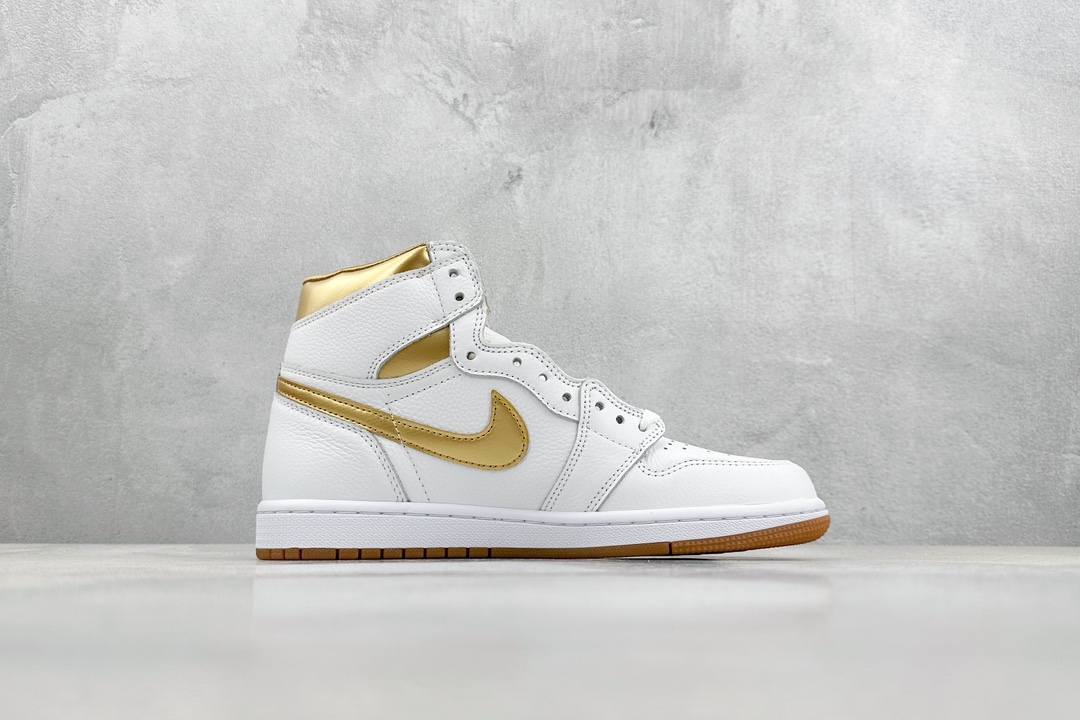 260 F版 Air Jordan 1 High OG ”Metallic Gold” AJ1 白金 高帮篮球鞋 FD2596-107