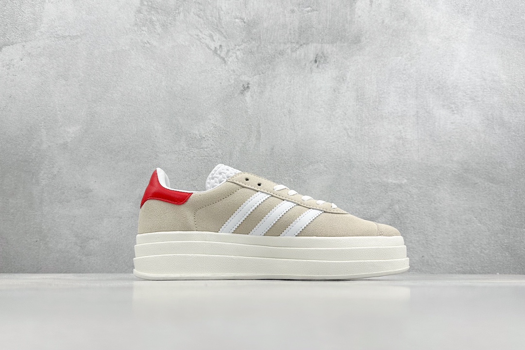 160  R版 Adidas Gazelle Bold W 百搭单品 阿迪达斯板鞋休闲运动女鞋  IG8671