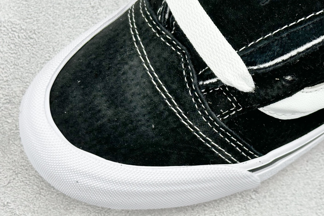 150  Vans Knu-Skool 黑白韩版 万斯低帮复古休闲硫化板鞋