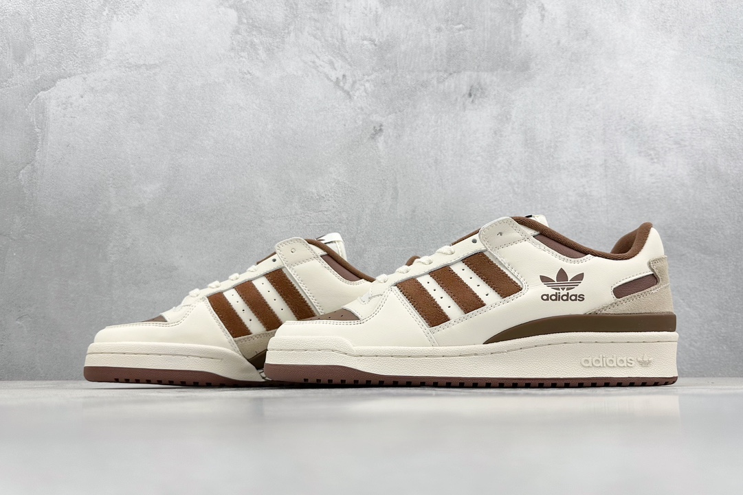 230  海外渠道版  原盒原标  Adidas Forum Low CL 三叶草低邦 经典复古板鞋 IG3900