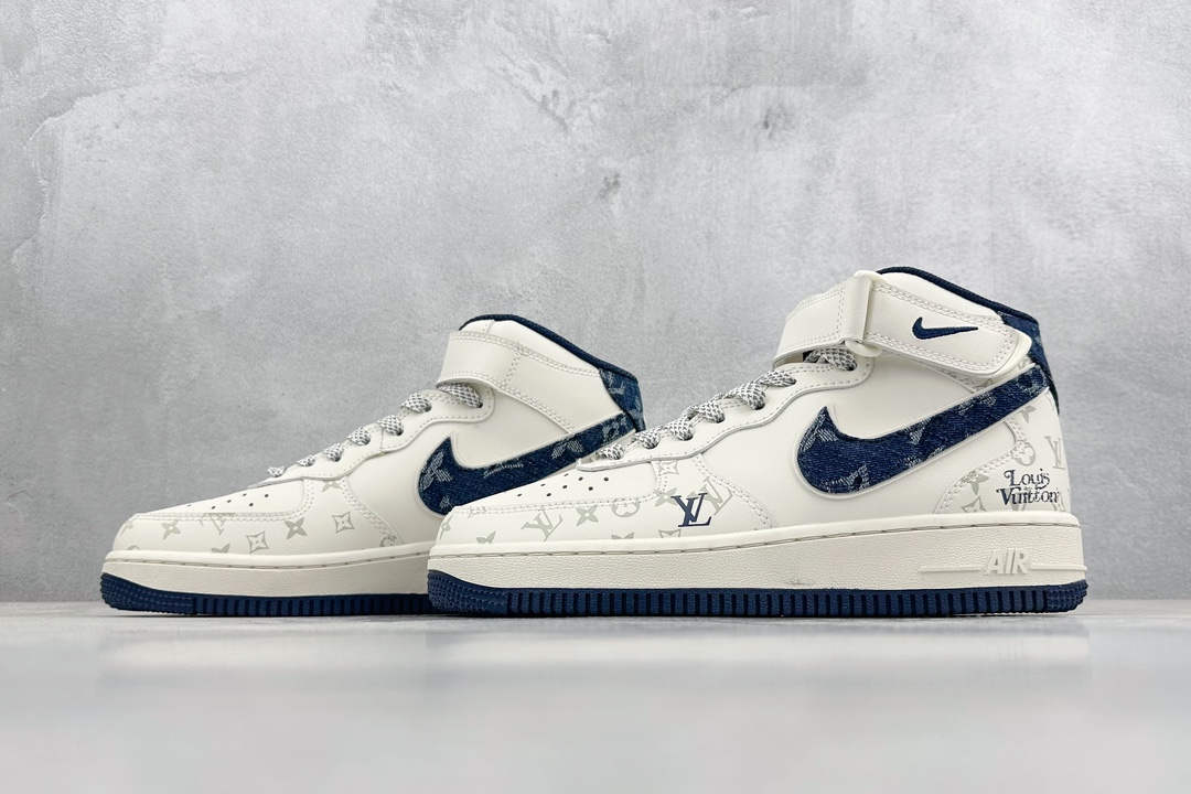 Nk Air Force 1'07 Low LV joint-blue denim night elf Air Force One mid-top casual shoes DV9988-400