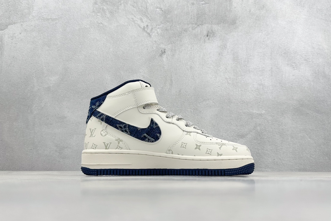 240 Nk Air Force 1'07 Low LV联名-蓝牛仔暗夜精灵 空军一号中帮休闲鞋 DV9988-400