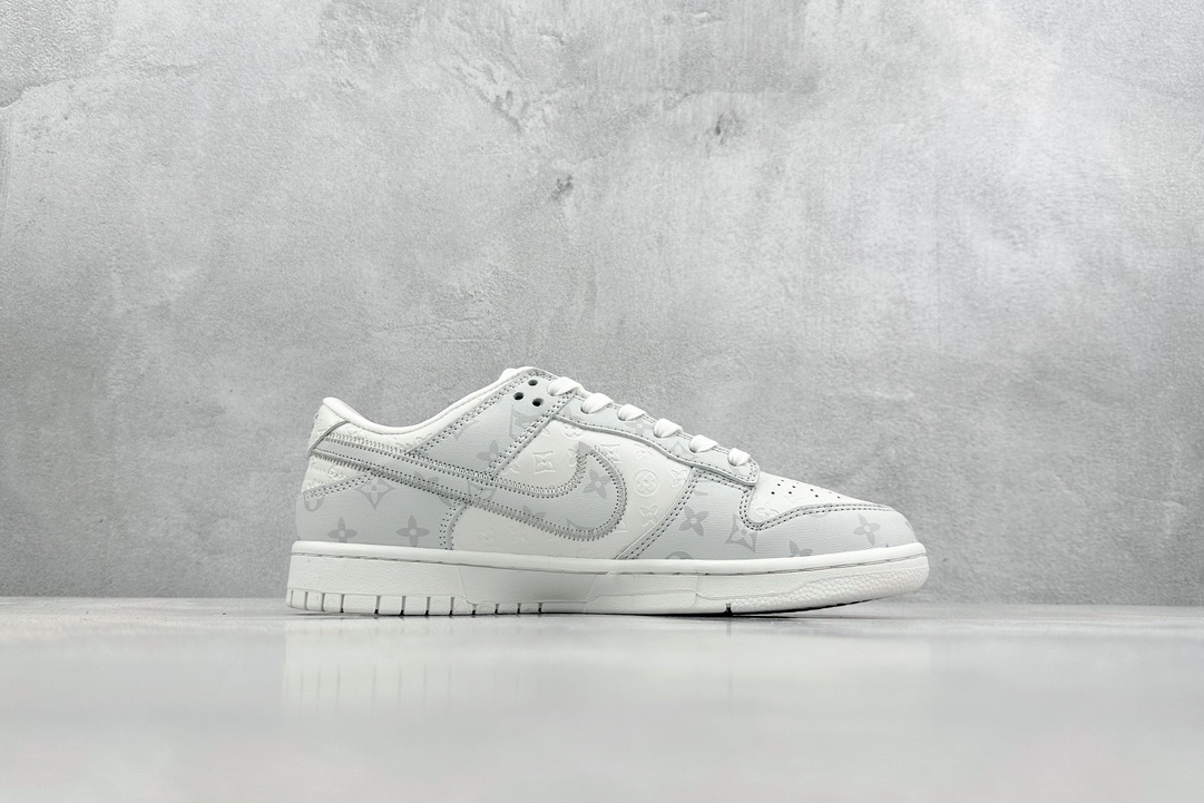 300 Nike SB Dunk Low x Louis Vuitton 水泥灰白印花 FC1688-183