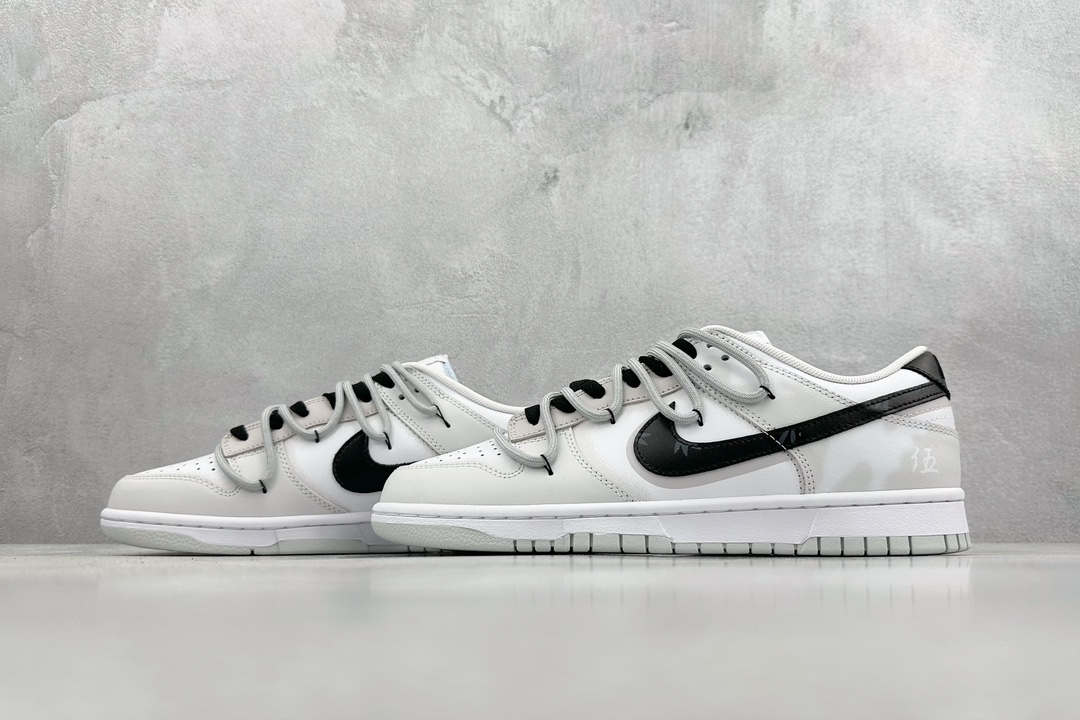 280 YC纯原 Nike SB Dunk Low 国风文竹 灰迷彩 解构抽绳鞋带  DV0831-101