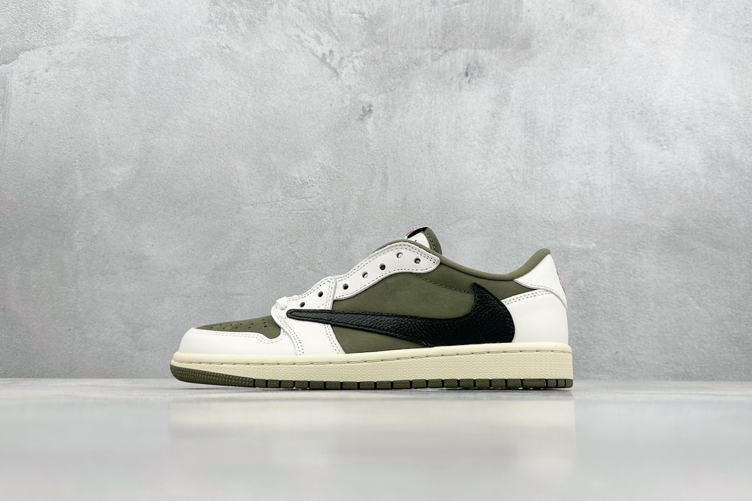 260 fragment design x Travis Scott x Nike Air Jordan 1 Low OG SP”Black/Green Toe“AJ1乔丹一代篮球鞋  DM7866-200