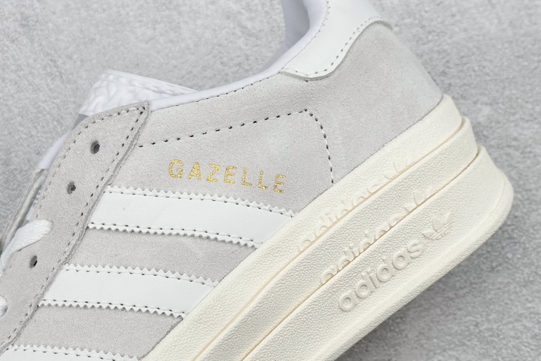 130  Ad Originals Gazelle Bold 三叶草厚底休闲防滑耐磨低帮板鞋  HQ6893