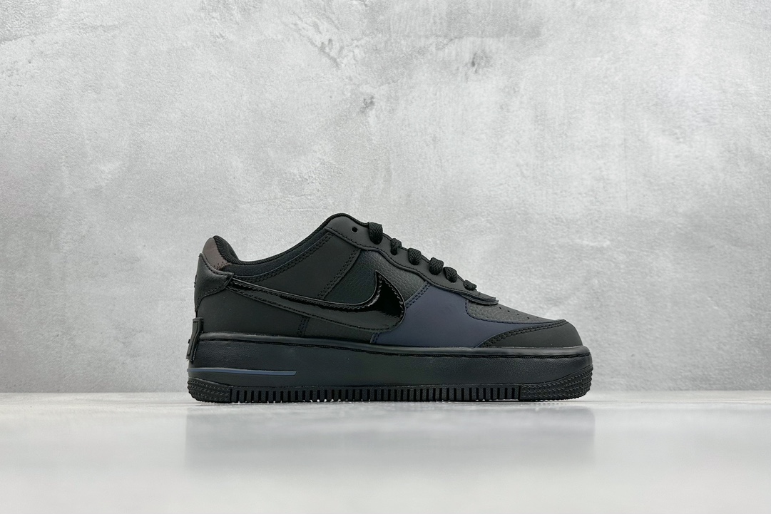 200 Nike Air Force 1 Low 07 Shadow 马卡龙 ”Triple Black” 黑武士 FB7582-001