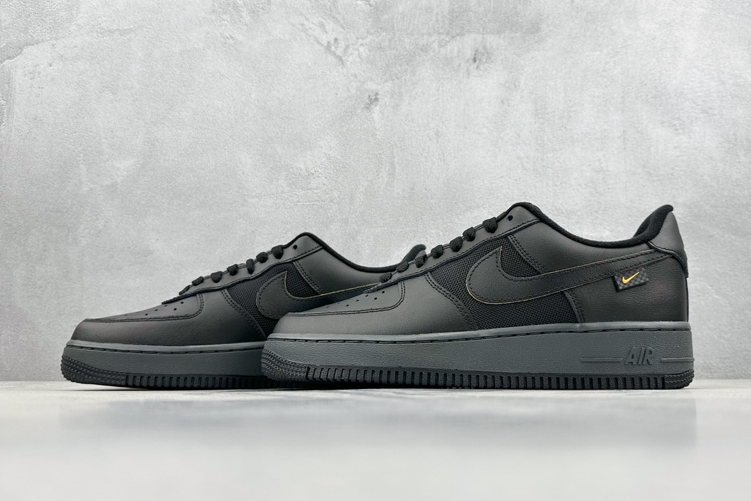 200 Nike Air Force 1 Low 07 黑黄 FZ4617-001