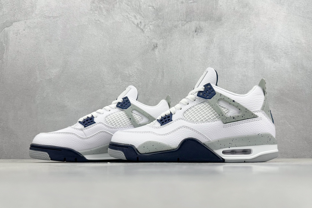 220 TNT Air Jordan 4 Retro”White/Midnight Navy”AJ4代中帮篮球鞋“午夜蓝” DH6927-140