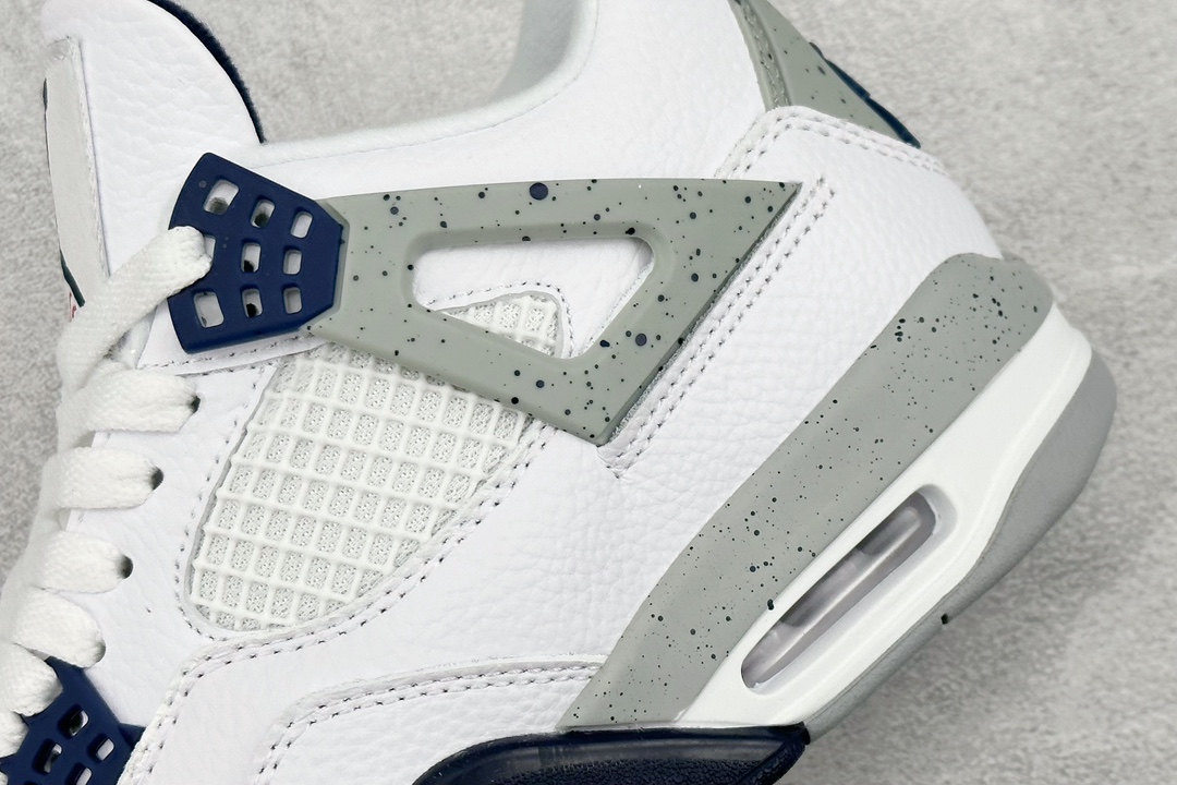 220 TNT Air Jordan 4 Retro”White/Midnight Navy”AJ4代中帮篮球鞋“午夜蓝” DH6927-140