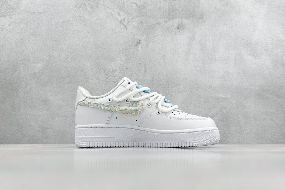 260 Nike Air Force 1 Low 07 减龄穿搭 小香风 山茶花少女 白蓝 DH9999-223