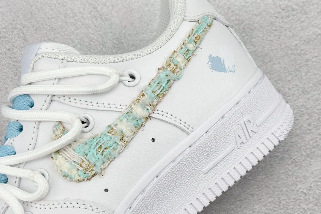 260 Nike Air Force 1 Low 07 减龄穿搭 小香风 山茶花少女 白蓝 DH9999-223