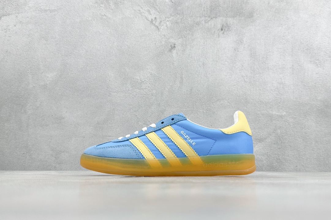 200  adidas Originals Gazelle INdoor 三叶草休闲防滑耐磨低帮板鞋 IE2960