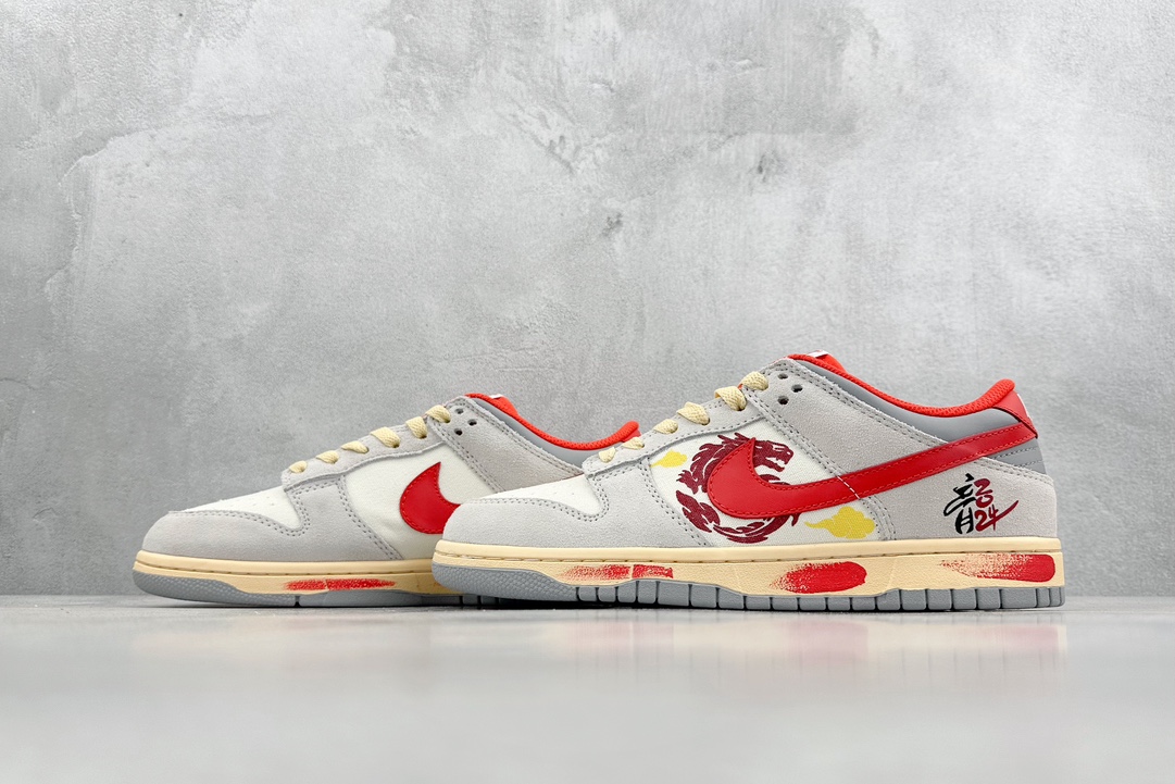 200 D版 NIKE SB Dunk Low 龙年限定 中国红 FJ5429-133