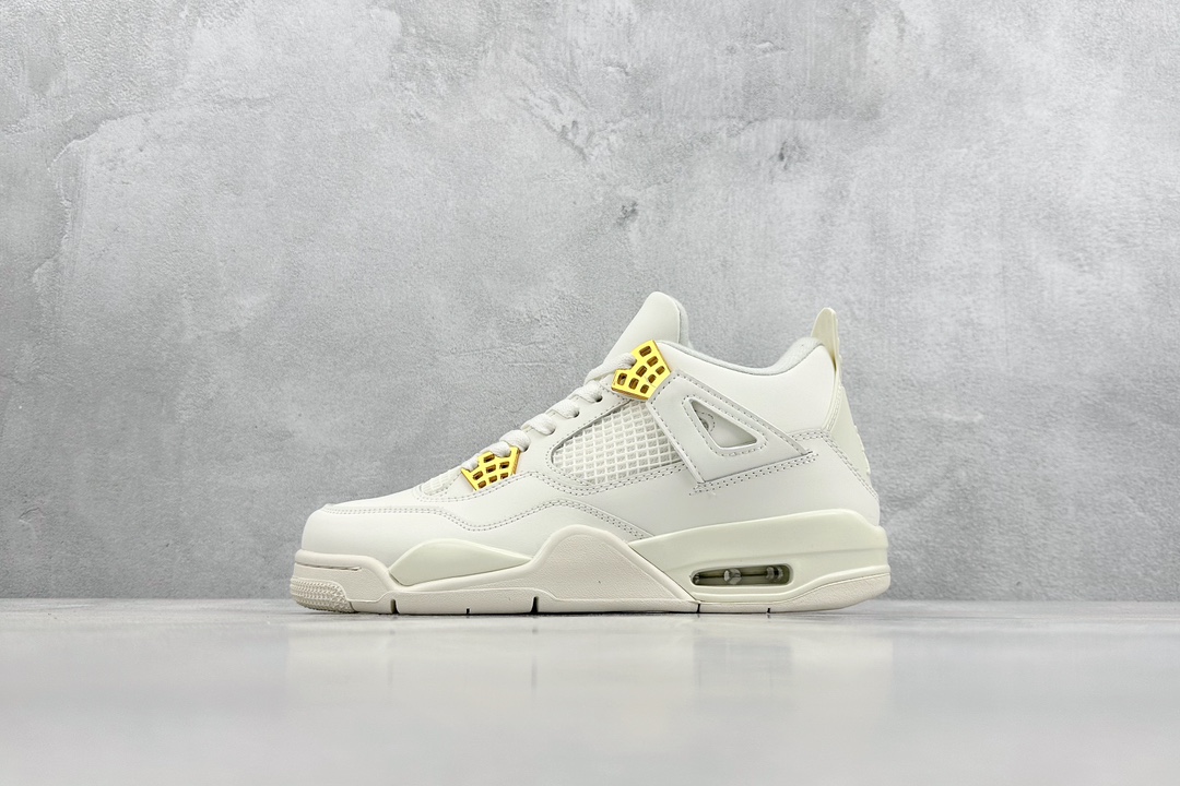 200 Air Jordan 4 Retro Wnns ”Vivid Sulfur” 米白金  AQ9129-170