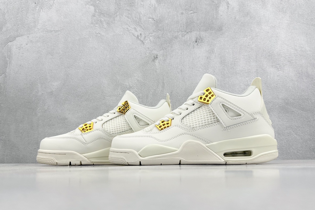 200 Air Jordan 4 Retro Wnns ”Vivid Sulfur” 米白金  AQ9129-170