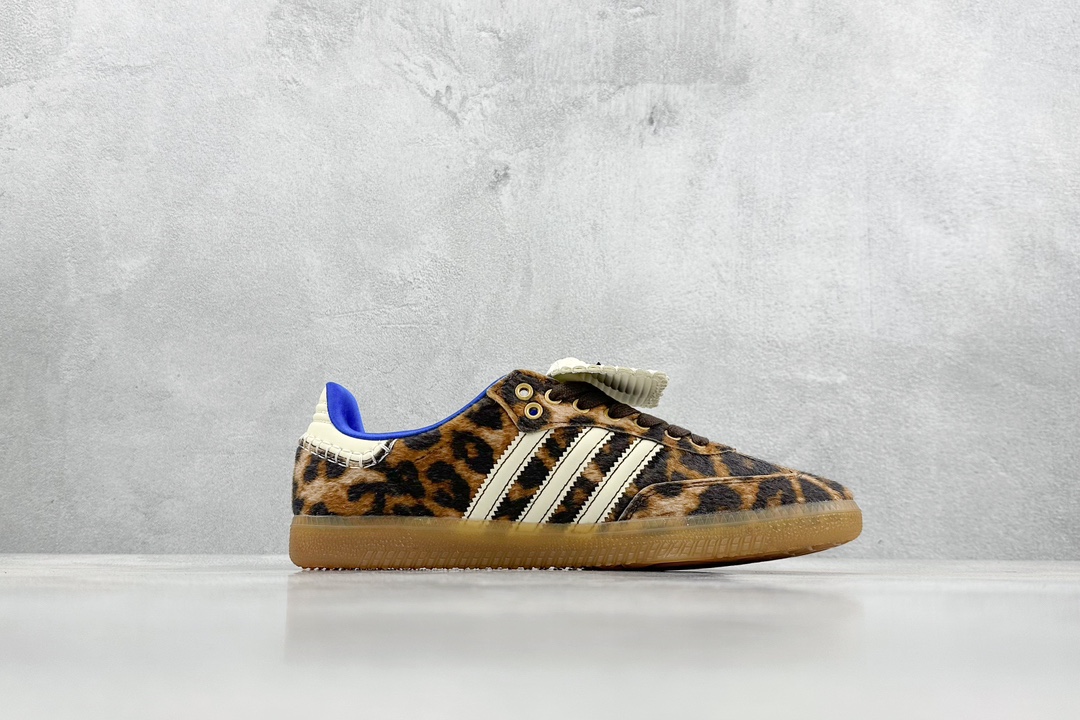 150  PF版 Wales Bonner x Adidas Originals Samba Pony Tonal 棕白豹纹马毛 IE0578