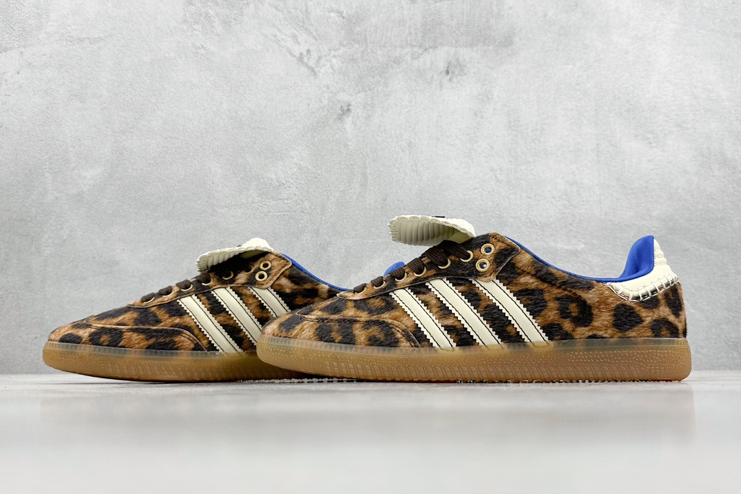 150  PF版 Wales Bonner x Adidas Originals Samba Pony Tonal 棕白豹纹马毛 IE0578