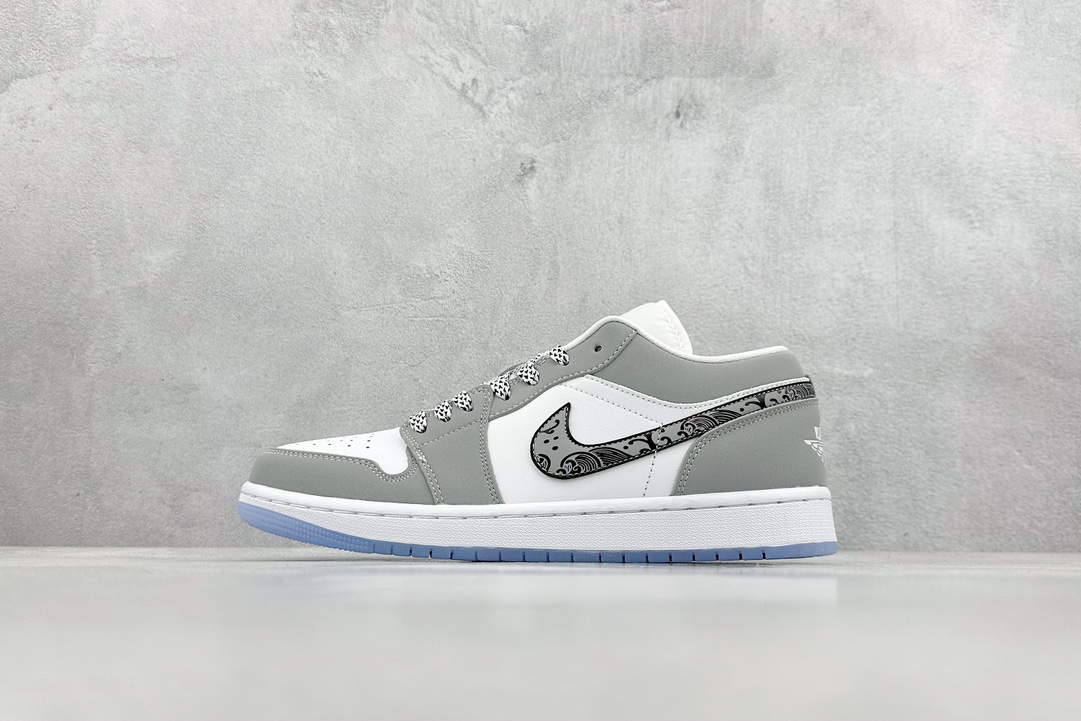 200 K版 Air Jordan 1 Low 音符黑豹 AJ1乔1低帮休闲板鞋 DC0774-105