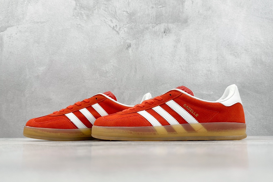 170  FS版 adidas originals Gazelle Indoor 桔红  HQ8718