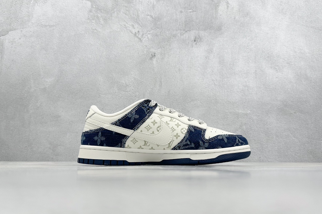 300 Nike SB Dunk Low x Louis Vuitton 白牛仔蓝 FC1688-162