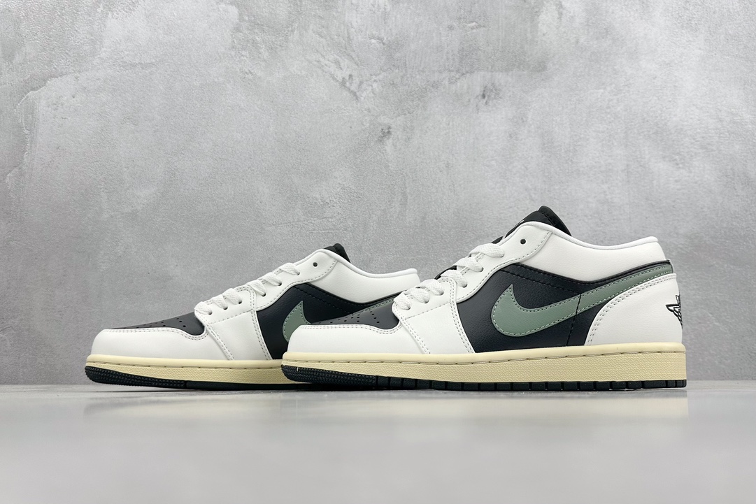 200 Air Jordan 1 Low 黑绿 AJ1乔1低帮休闲板鞋 DC0774-001