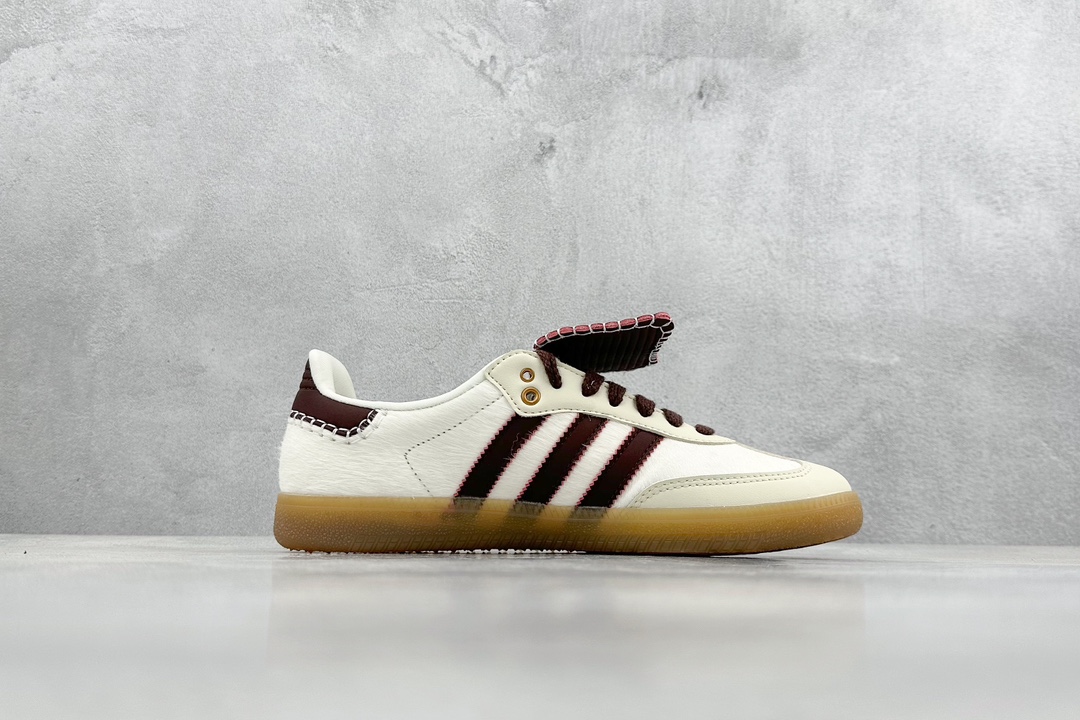 220  FG版 Adidas Originals Street Samba 米白 ”Savannah”桑巴舞街头系列德训运动板鞋  IE0586