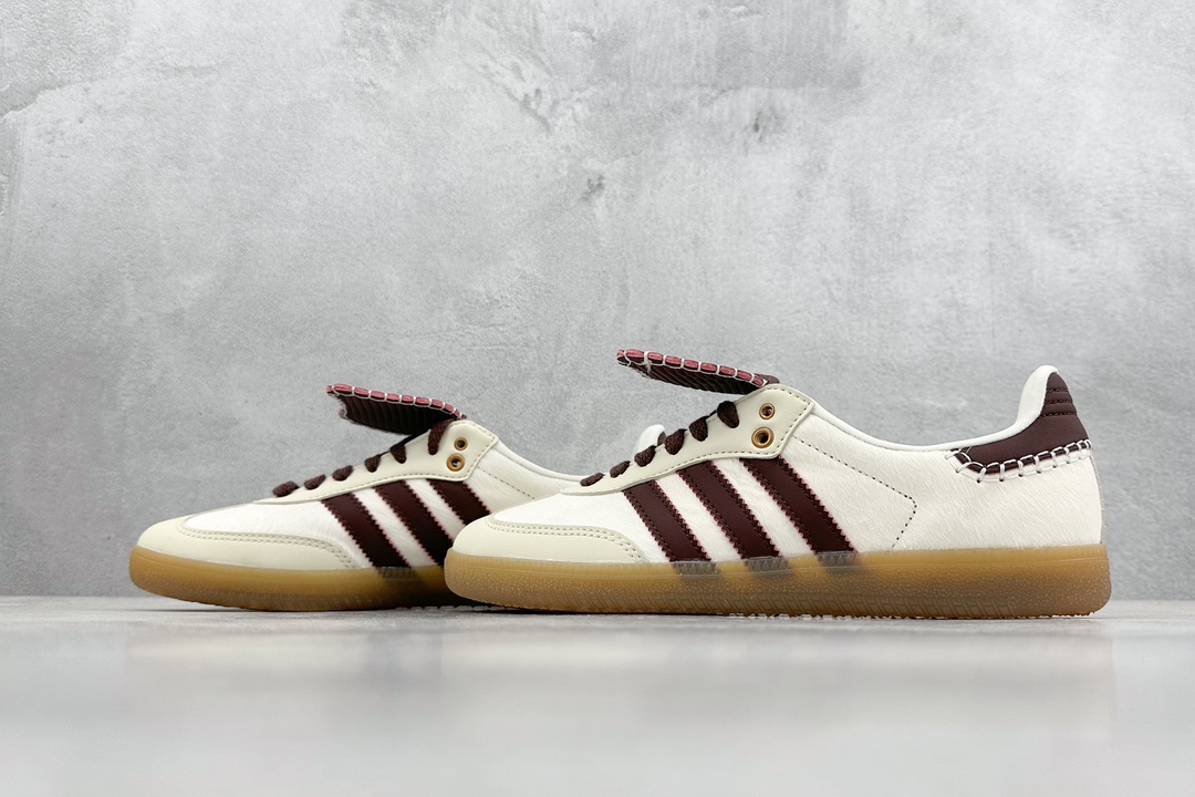 220  FG版 Adidas Originals Street Samba 米白 ”Savannah”桑巴舞街头系列德训运动板鞋  IE0586