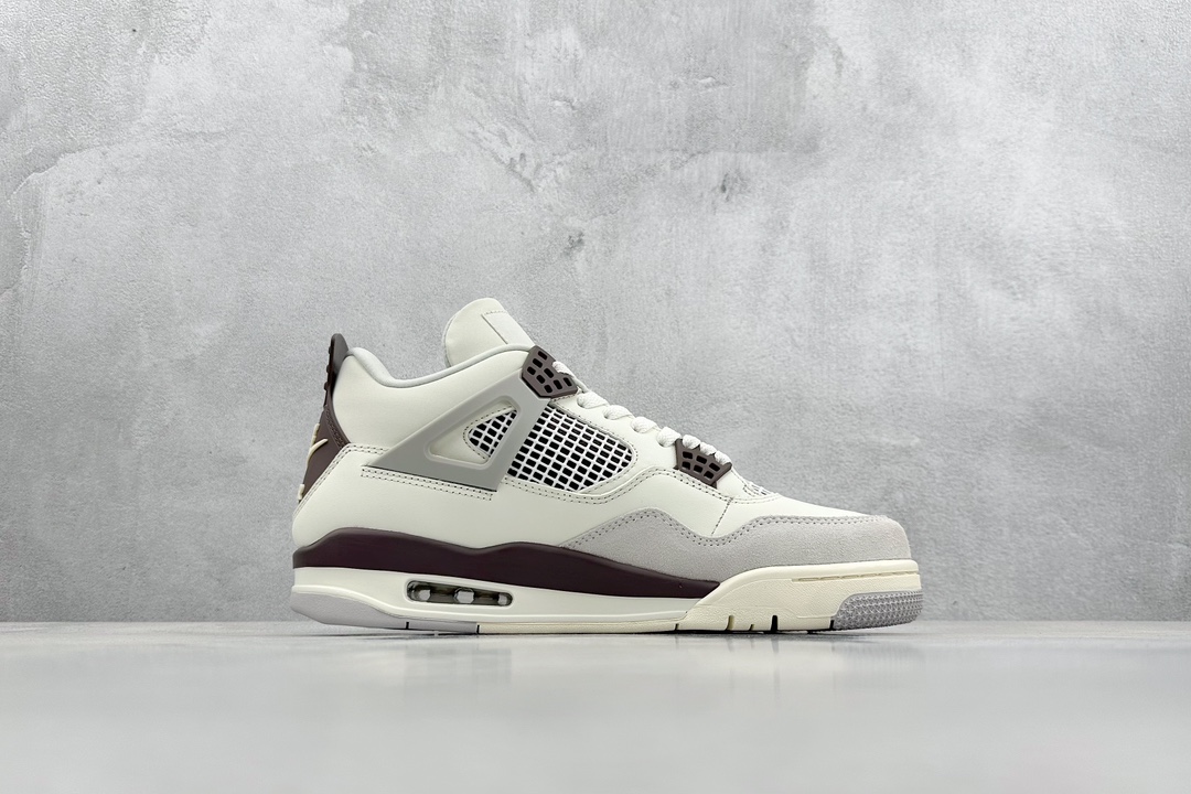 340 New巅峰 Air Jordan AJ4 Retro 白棕  FZ4810-001