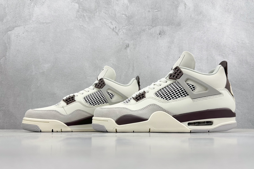 340 New巅峰 Air Jordan AJ4 Retro 白棕  FZ4810-001