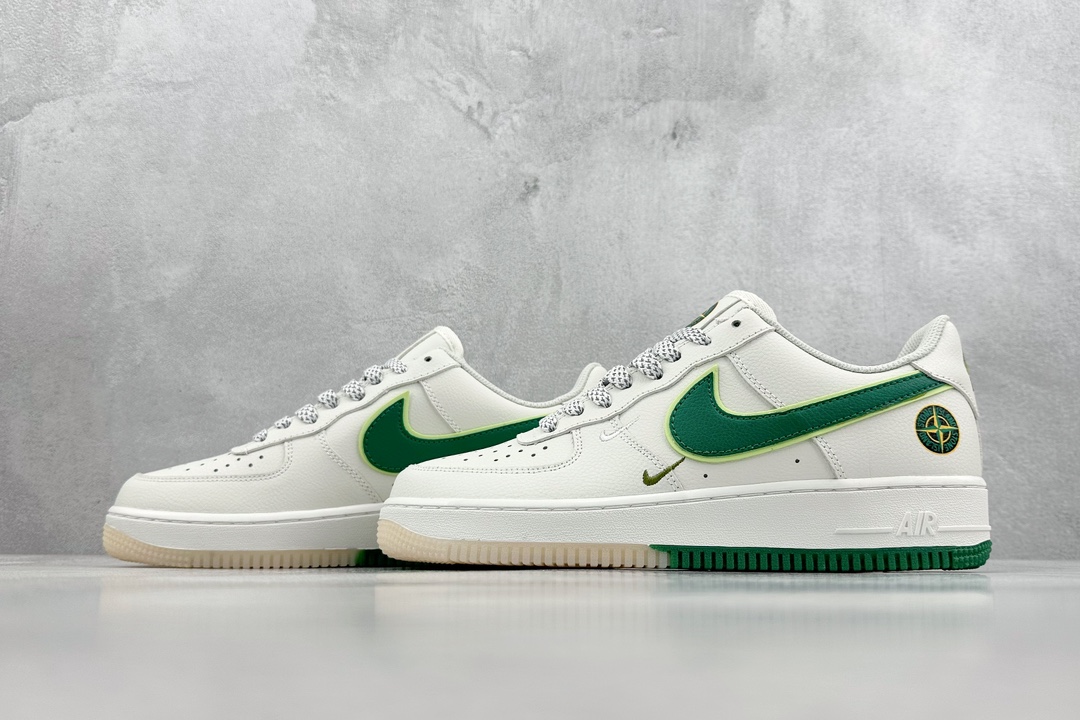 260 Nike Air Force 1 Low 07 x Stone Island 石头岛白绿 SL-240111