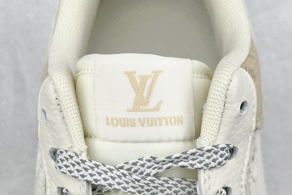 260 Nike Air Force 1 Low 07 x Louis Vuitton 白黄印花 DD8686-300