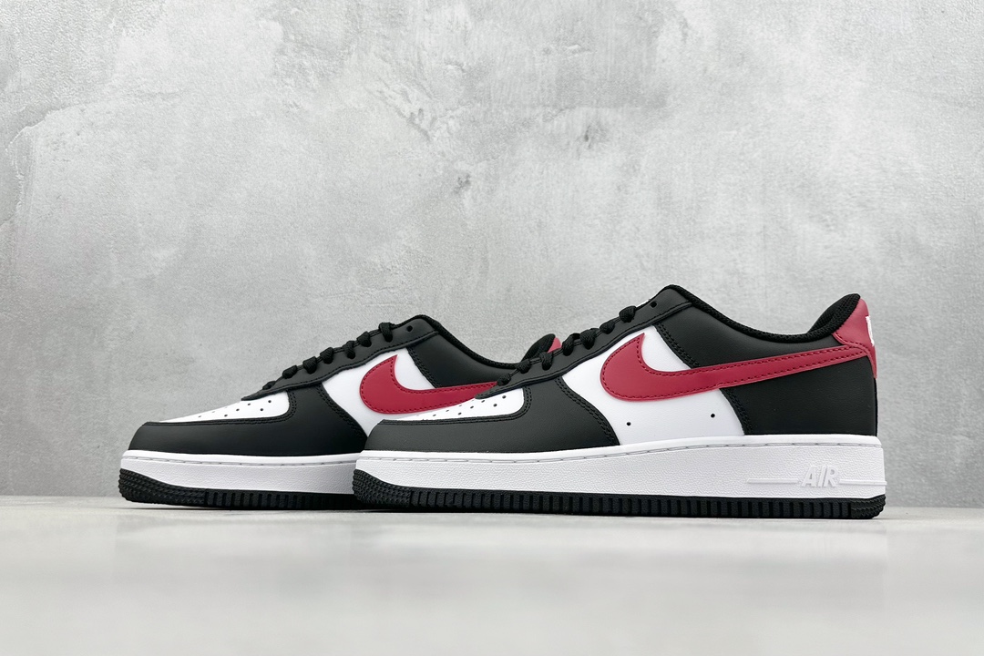 200 Nike Air Force 1 Low 07 黑白红 FZ4351-001