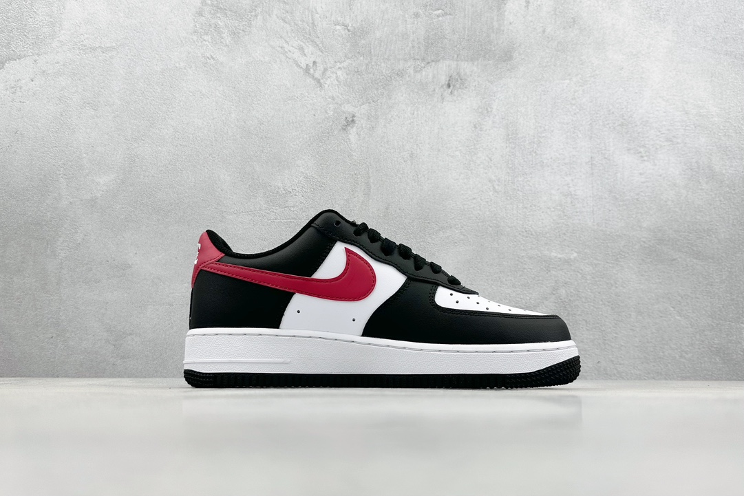 200 Nike Air Force 1 Low 07 黑白红 FZ4351-001