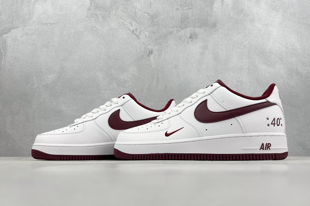 200 Nike Air Force 1 Low 07 40周年白酒红 MN5263-125