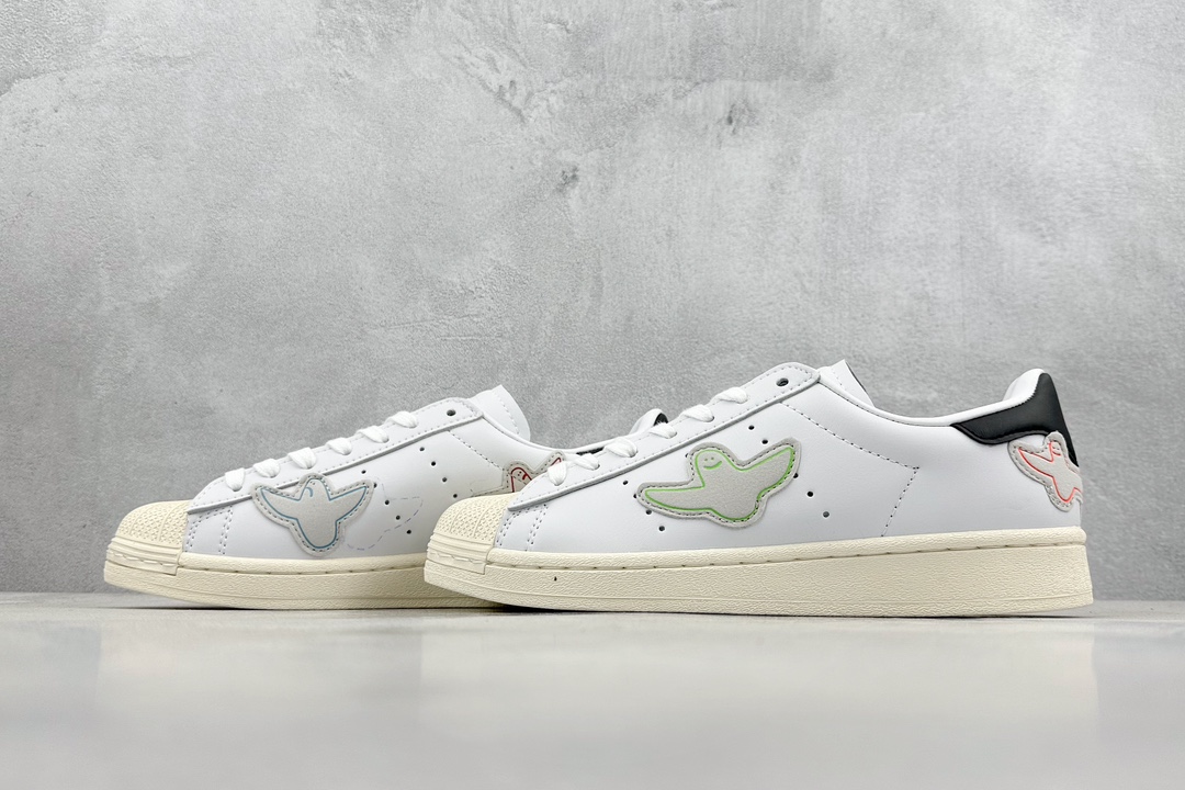 130  Mark Gonzales x adidas Superstar “Shmoo”和平鸽子 FW8029