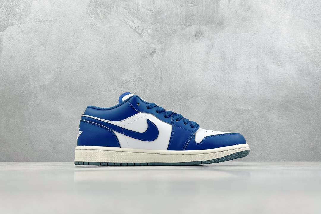 200 K版 Air Jordan 1 Low 白蓝 AJ1乔1低帮休闲板鞋 FN5214-141