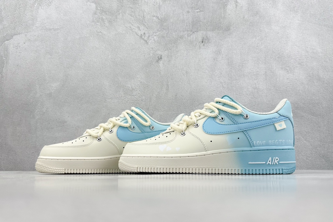 260 Nike Air Force 1 Low 07 渐变 喷绘 黄蓝 DX2340-002