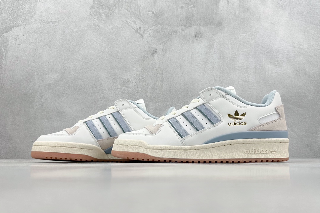 230  海外渠道版  原盒原标 Adidas Forum EXHIBIT Low 三叶草低帮 经典复古板鞋 IG3964