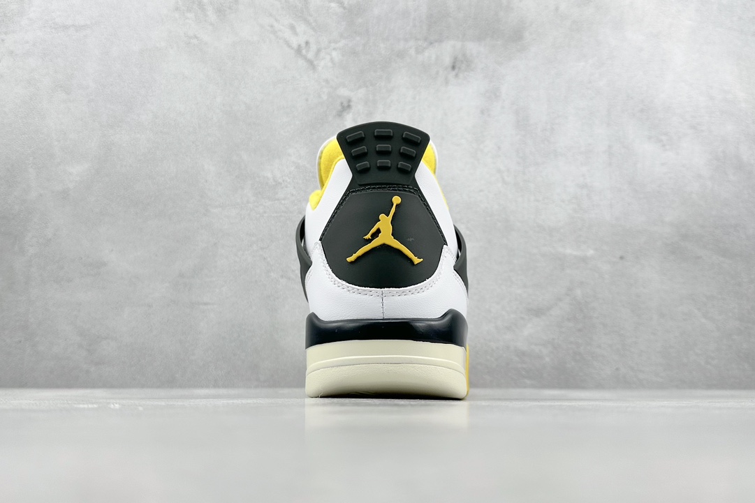 200 性价比 Air Jordan 4 Retro ”Vivid Sulfur” AJ4 乔4白黄 雷公 AQ9129-101