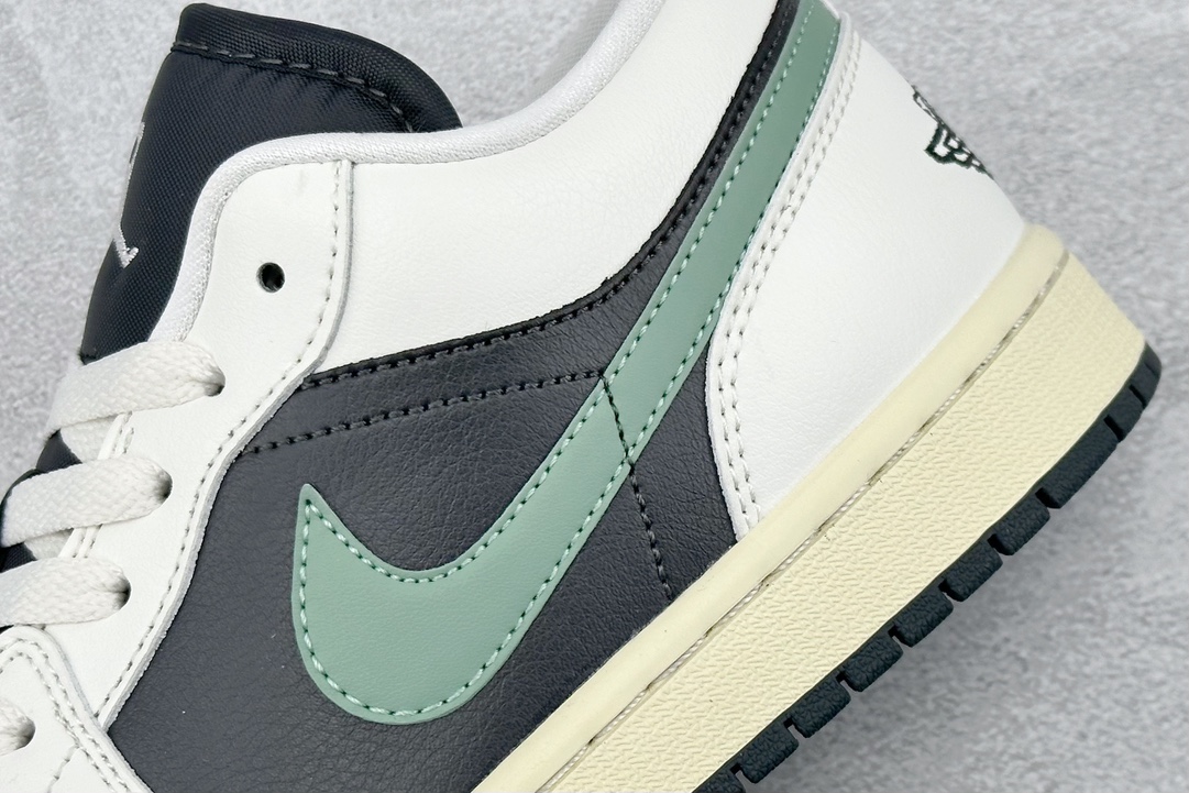 200 K版 Air Jordan 1 Retro Low WMNS ”Jade Smoke” 黑绿  DC0774-001