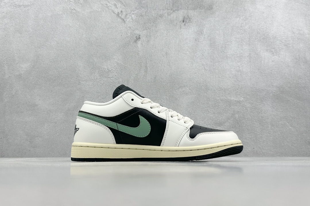 200 K版 Air Jordan 1 Retro Low WMNS ”Jade Smoke” 黑绿  DC0774-001