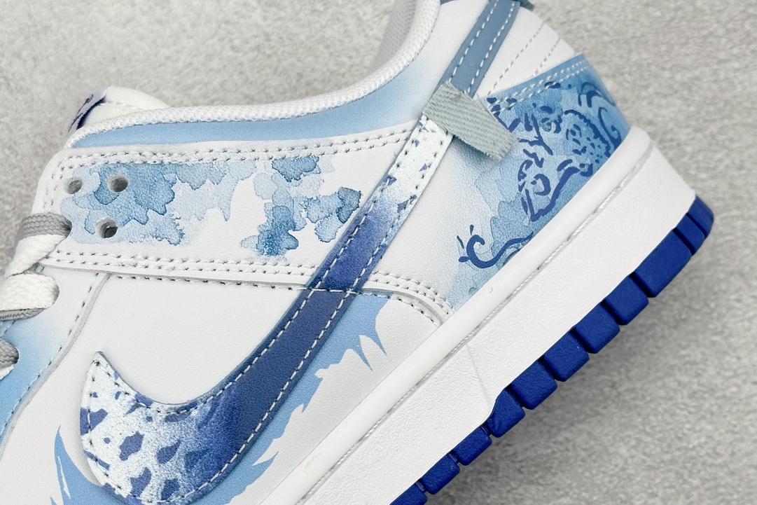 220 NK Dunk Low Retro 解构定制配色 三太子敖丙 青花瓷蓝白 DV0831-104