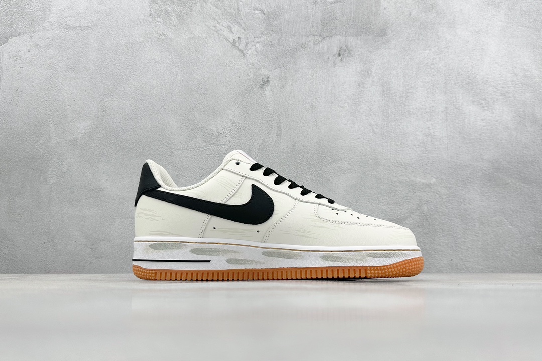 240 Nike Air Force 1 Low 07 麦克斯 涂鸦 浸染 末日废土风 黑棕 DM0576-101