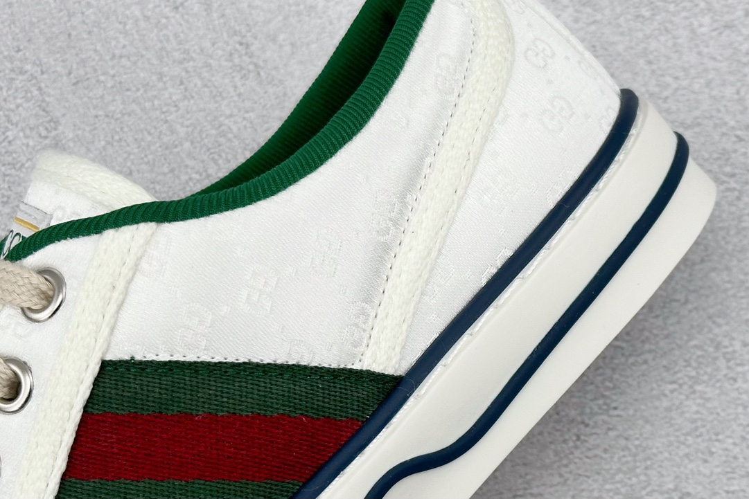 420 Gucci Tennis 1977 Print Sneaker古驰帆布印花复古休闲运动板鞋